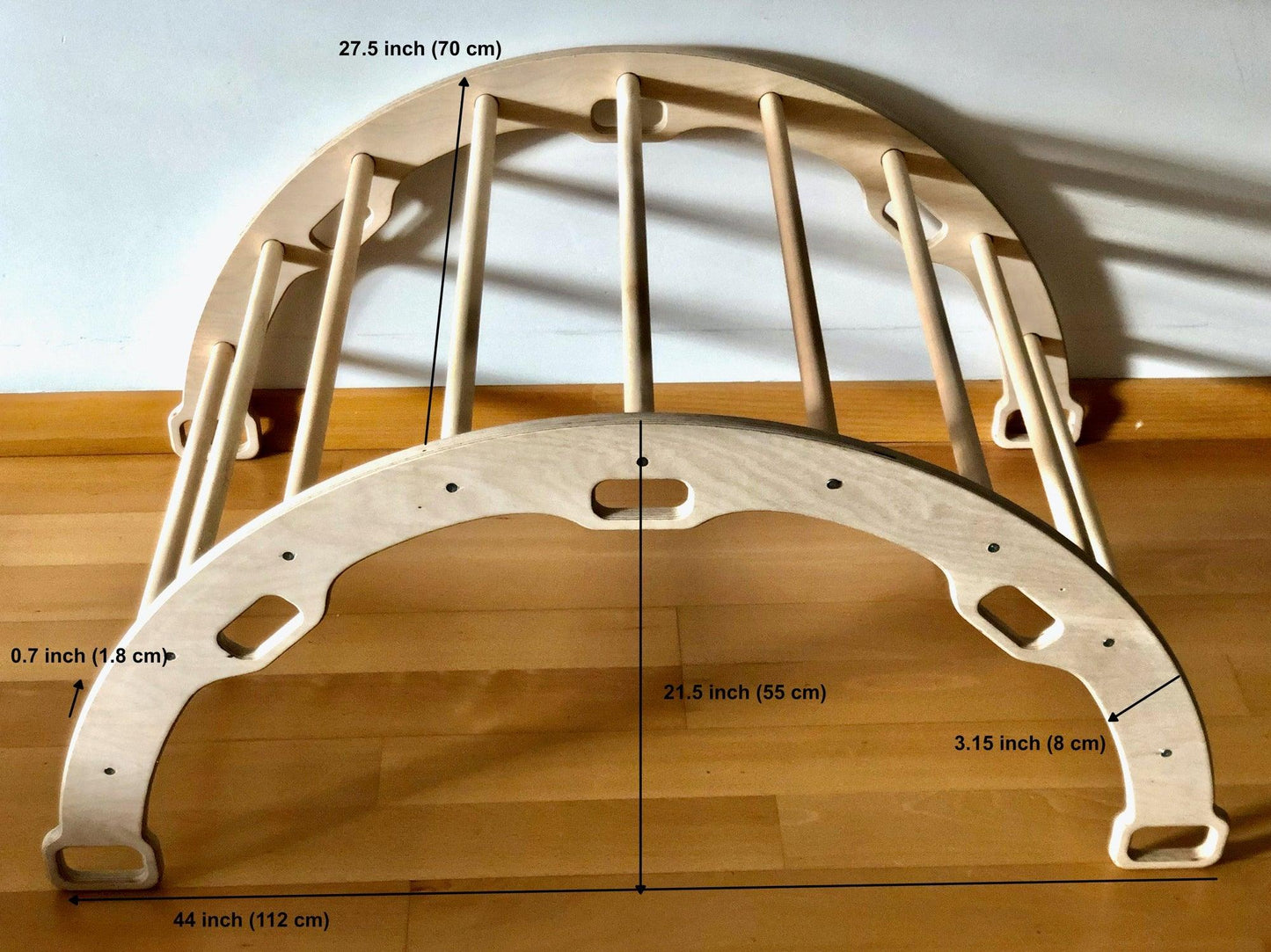 Climbing Arch/Rocker with 2 Ramps Montessori