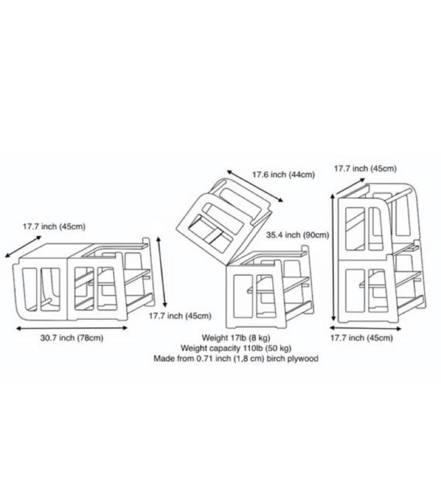 Montessori 2-in-1 Learning Tower & Desk