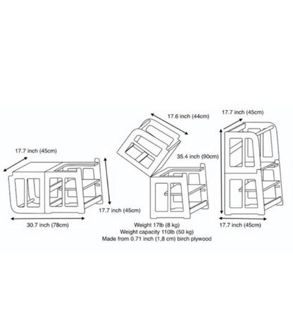 Montessori 2-in-1 Learning Tower & Desk