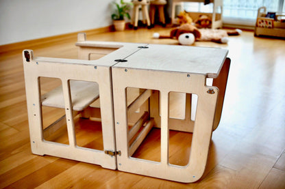 Montessori 2-in-1 Learning Tower & Desk