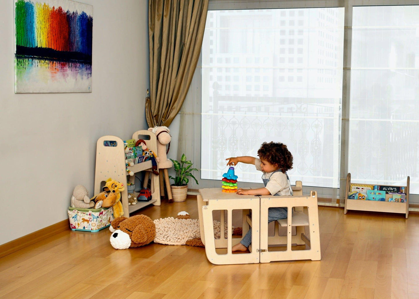 Montessori 2-in-1 Learning Tower & Desk