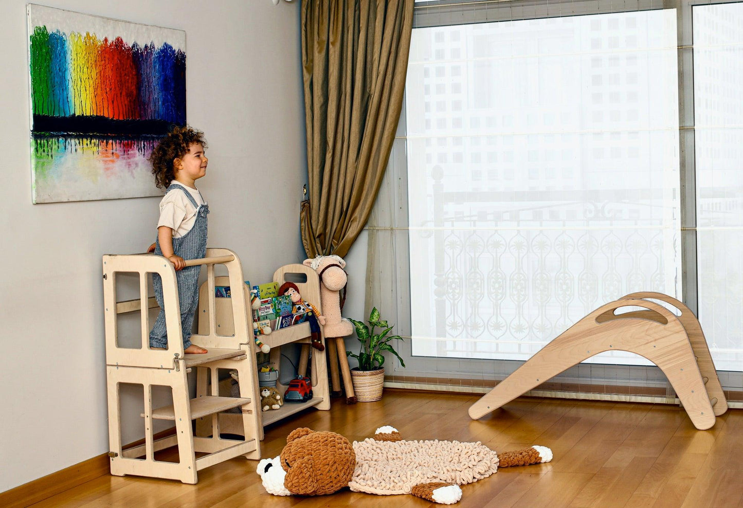 Montessori 2-in-1 Learning Tower & Desk