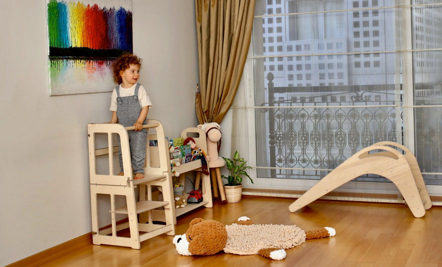 Montessori 2-in-1 Learning Tower & Desk