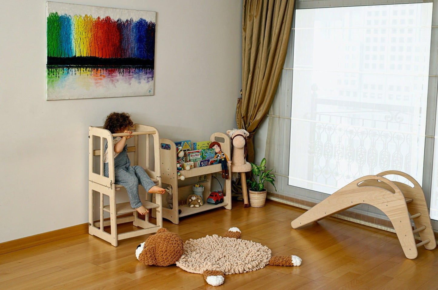 Montessori 2-in-1 Learning Tower & Desk