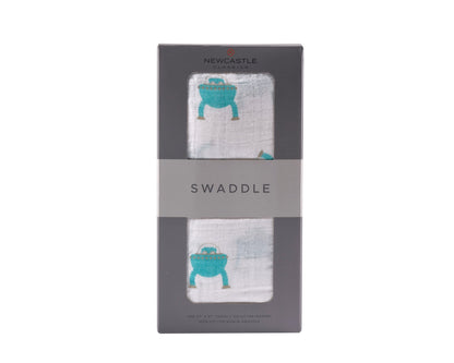 Space Robot Cotton Muslin Swaddle
