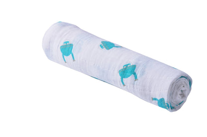 Space Robot Cotton Muslin Swaddle