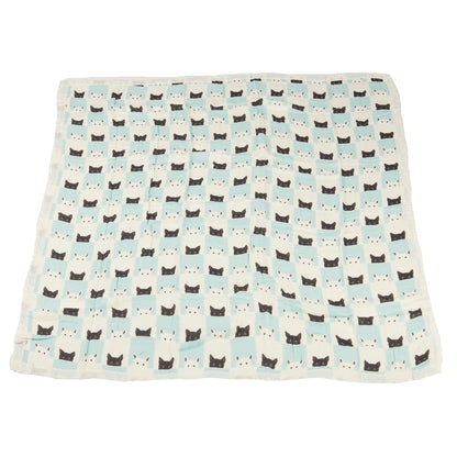 Peek-A-Boo Cats and White Newcastle Blanket