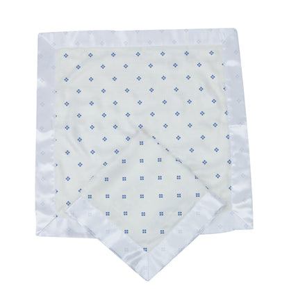 Periwinkle Diamond Polka Dot Bamboo Newcastle Blankie