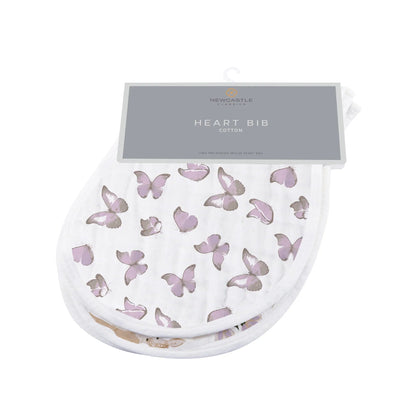 Winsome Butterfly Cotton Heart Bibs