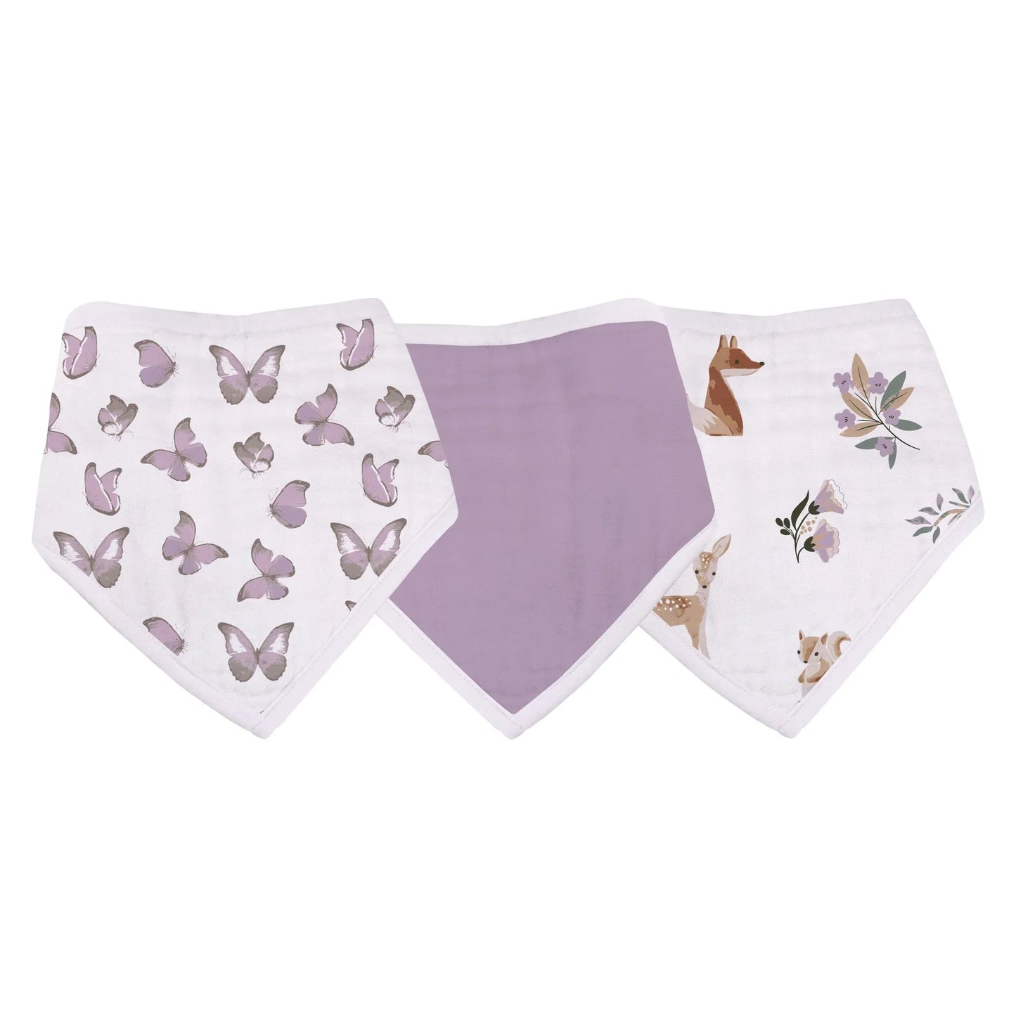 Winsome Butterflies Cotton Bandana Bibs