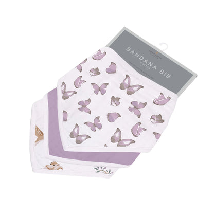 Winsome Butterflies Cotton Bandana Bibs