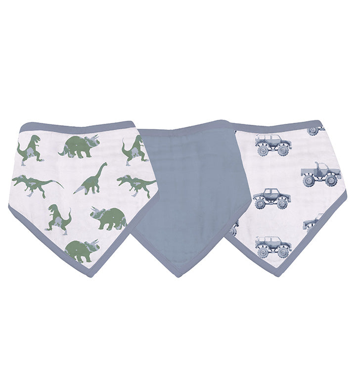 Rough Terrain Dinosaur Cotton Bandana Bibs