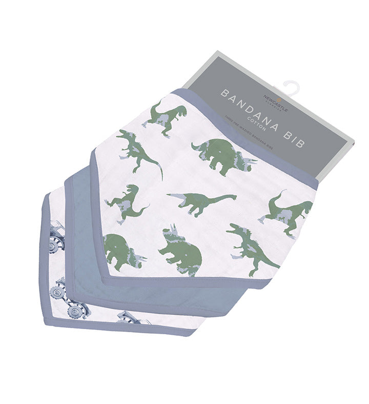 Rough Terrain Dinosaur Cotton Bandana Bibs
