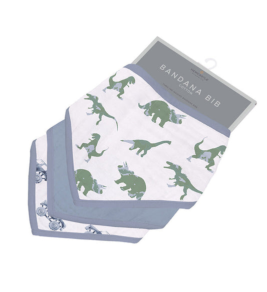 Rough Terrain Dinosaur Cotton Bandana Bibs