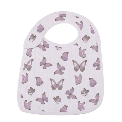Winsome Butterflies Snap Bibs Set