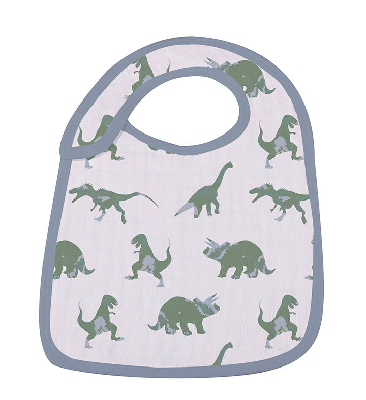 Rough Terrain Dinosaur Cotton Snap Bibs