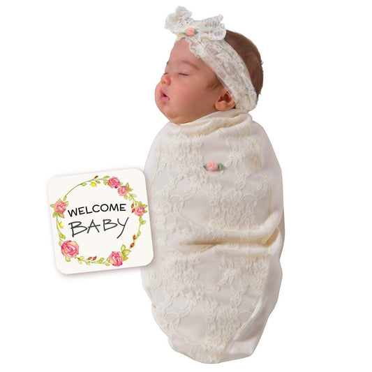BABYjoe Lace Blossoms Newborn Photography Set