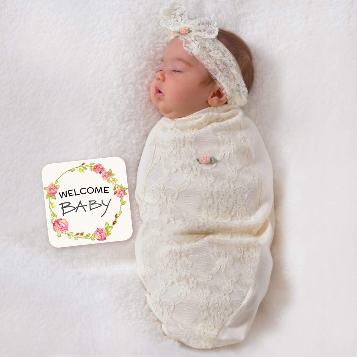BABYjoe Lace Blossoms Newborn Photography Set
