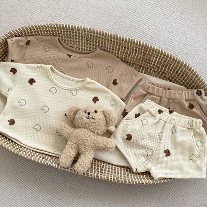 Waffle Knit Clothing Set