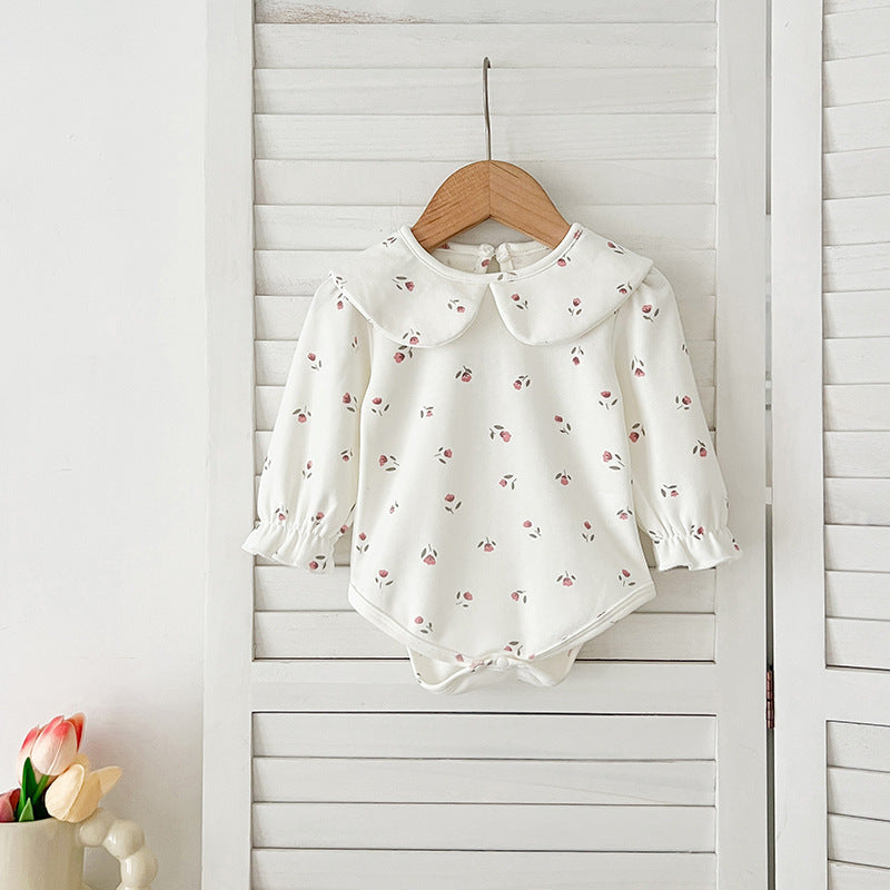 Long-Sleeve Peter Pan Bodysuit