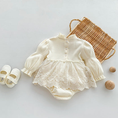 Long Sleeve Princess Style Onesie Dress