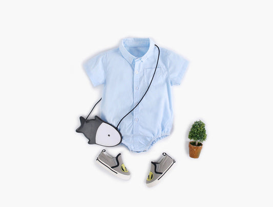 Collared Short-Sleeve Onesir