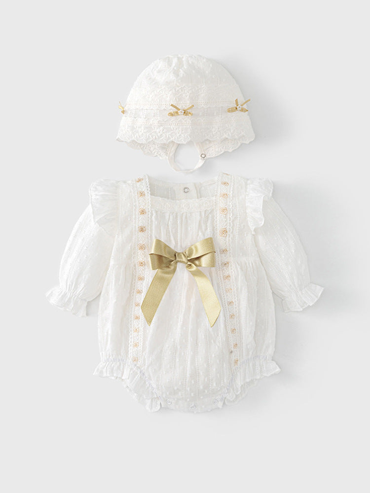 Spring Arrival Romper and Hat Set