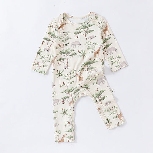 Unisex Animal Long Sleeve Romper