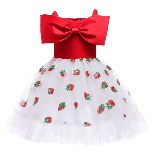 Strawberry Sequins Princess Gown
