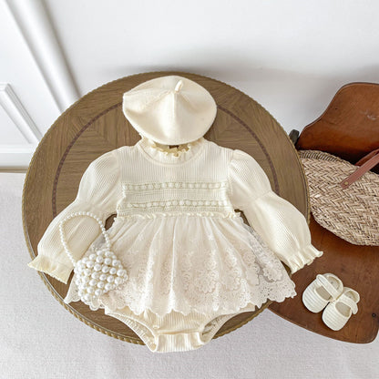 Long Sleeve Princess Style Onesie Dress