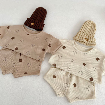 Waffle Knit Clothing Set