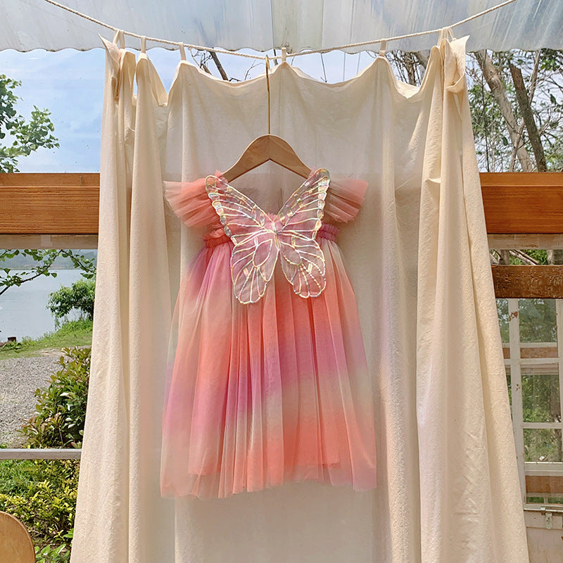 Ombré Butterfly Wings Dress