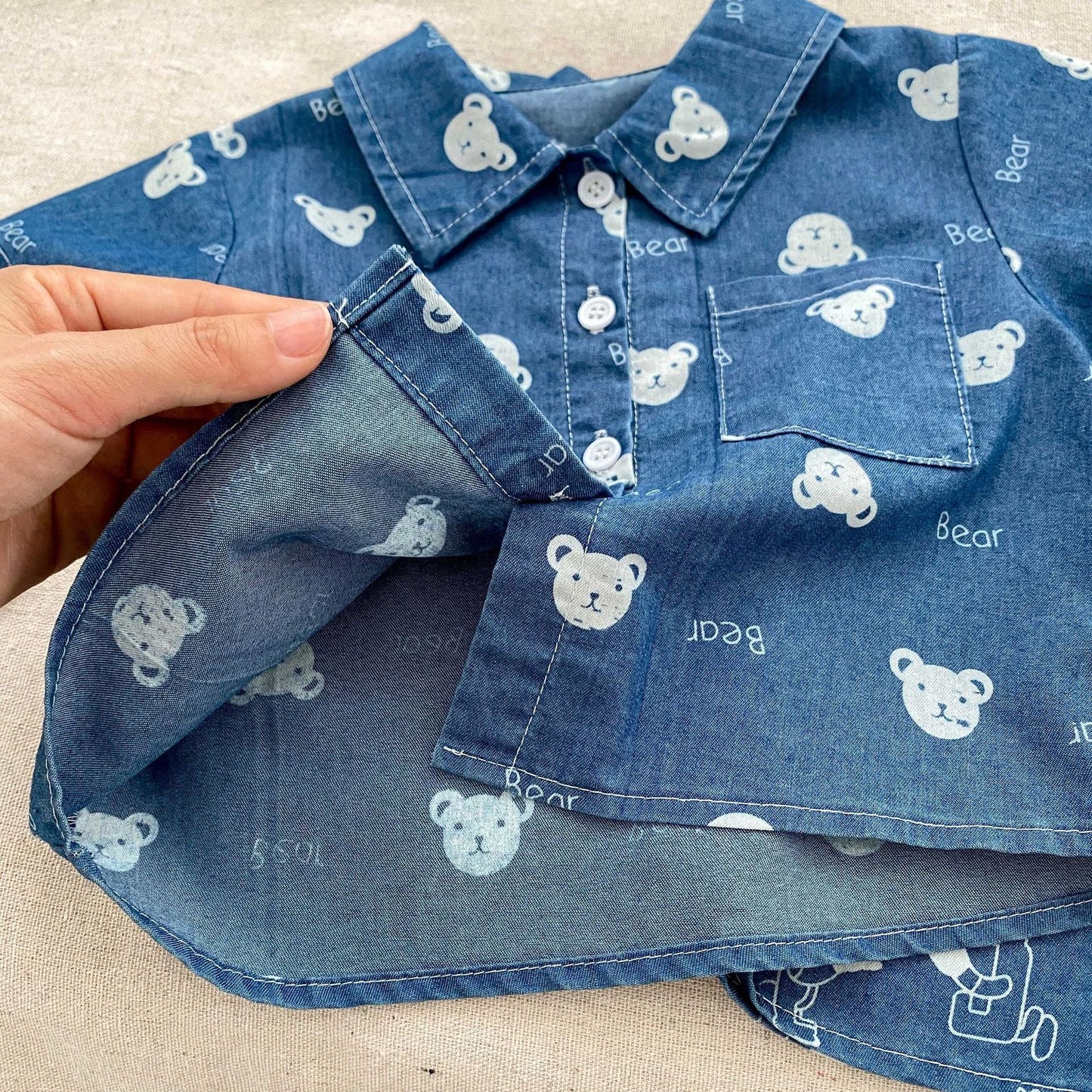 Denim Style Print Set