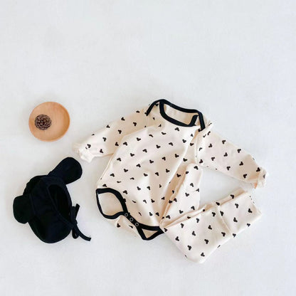 Tiny Hearts Onesie and Pants Set