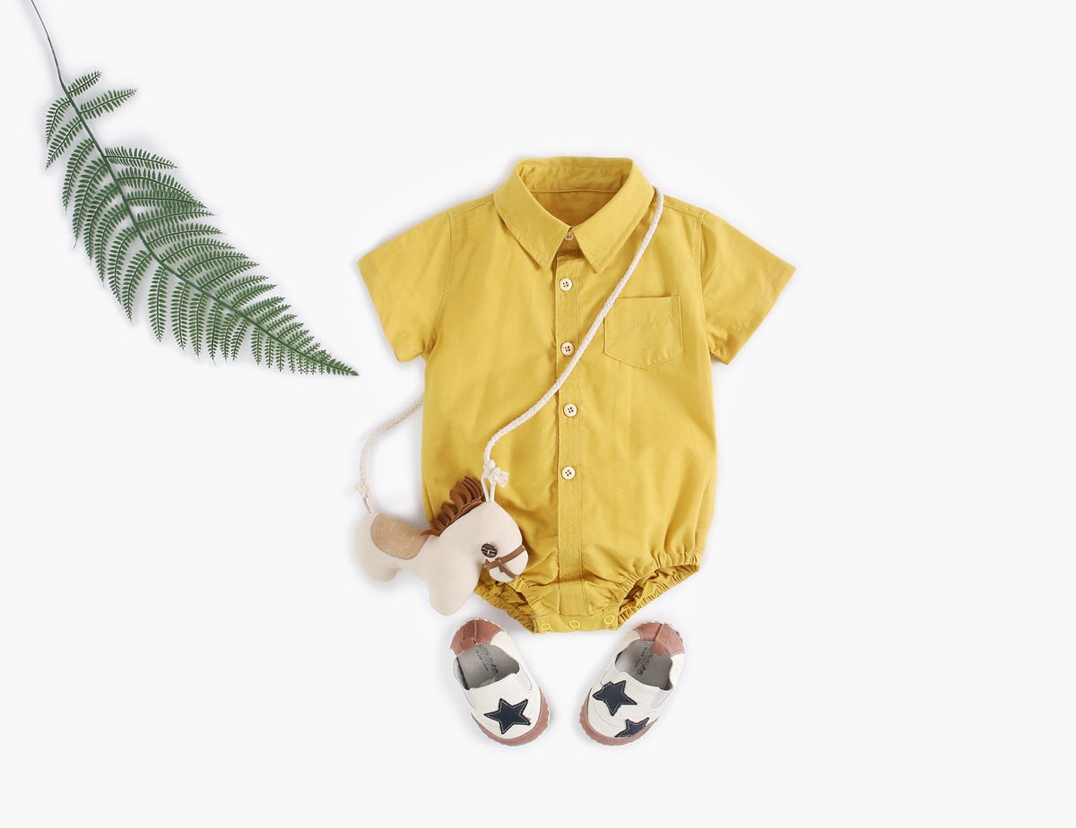 Collared Short-Sleeve Onesir