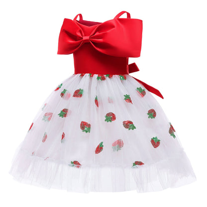 Strawberry Sequins Princess Gown