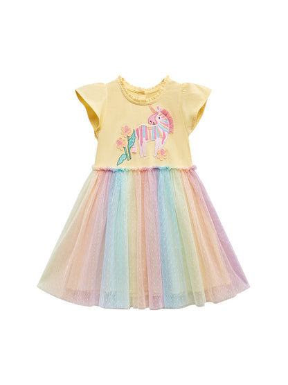 Unicorn Tulle T-Shirt Dress