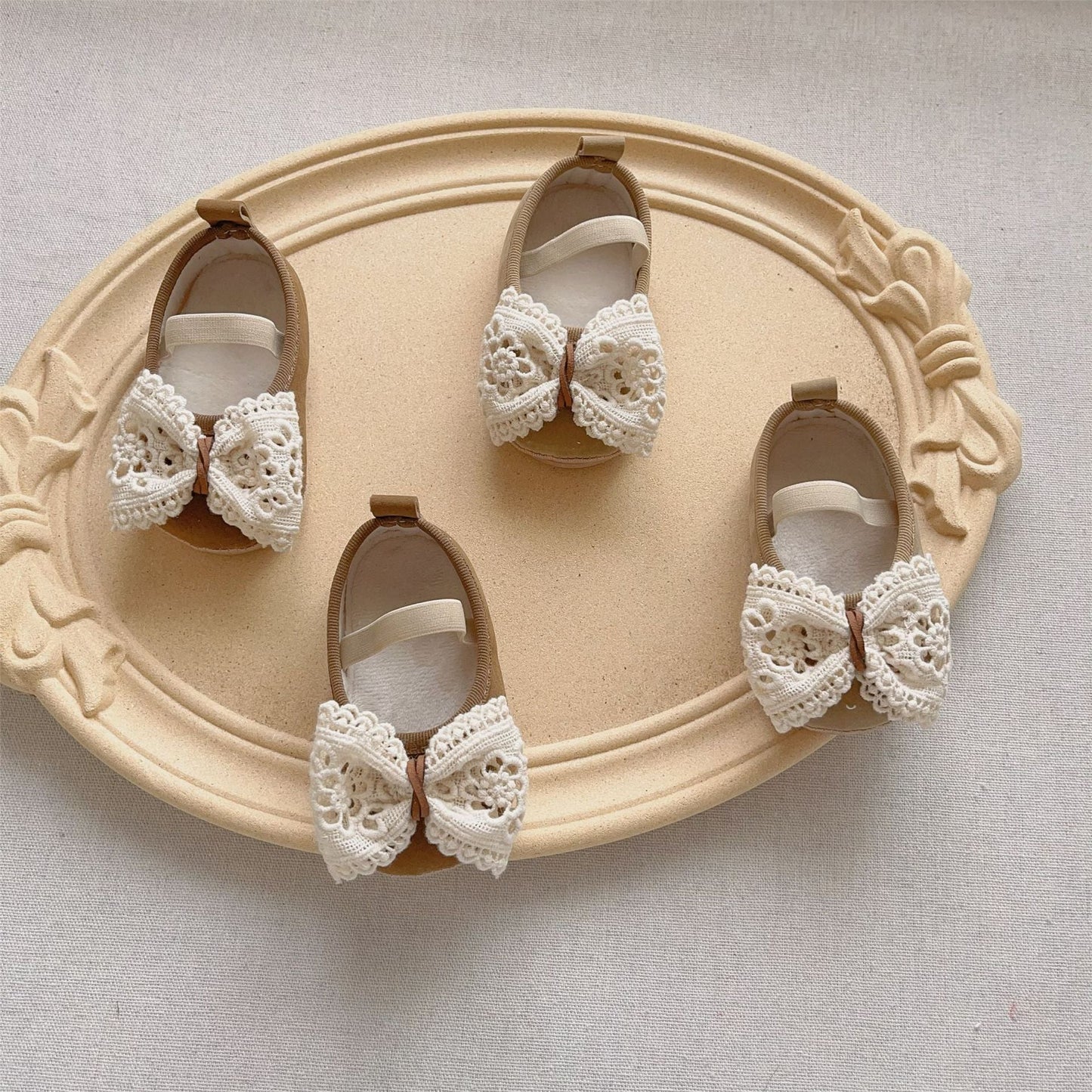 Crochet Bow Shoes