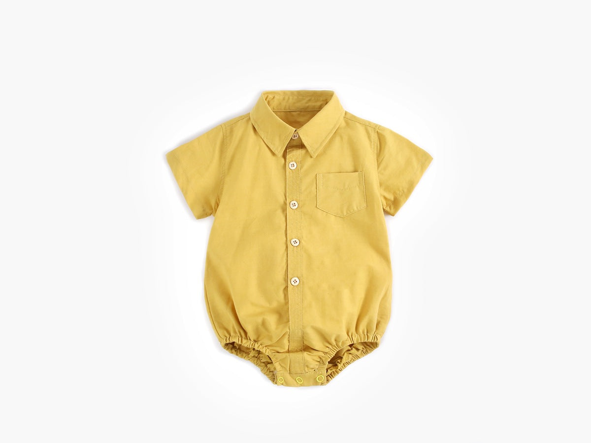 Collared Short-Sleeve Onesir