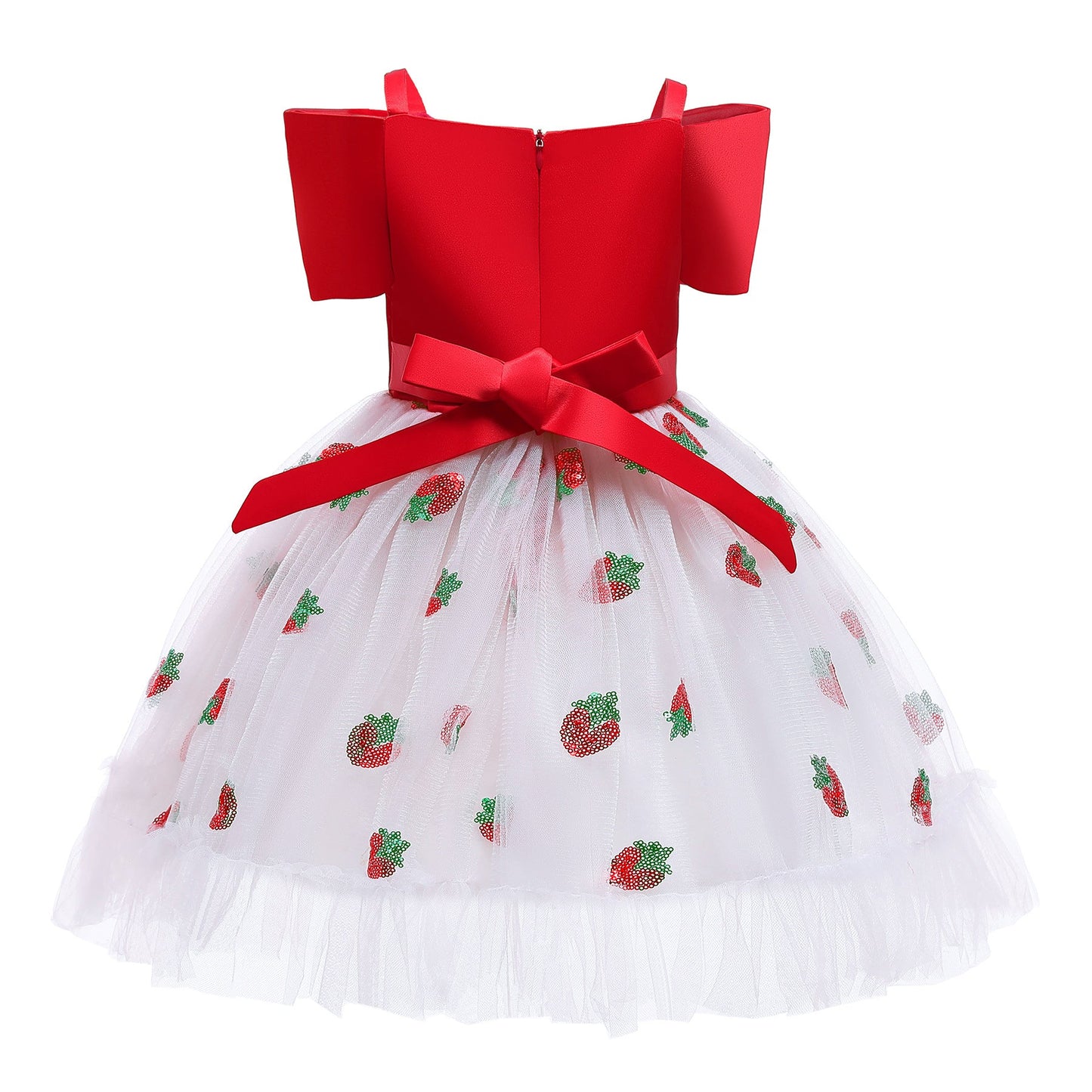 Strawberry Sequins Princess Gown