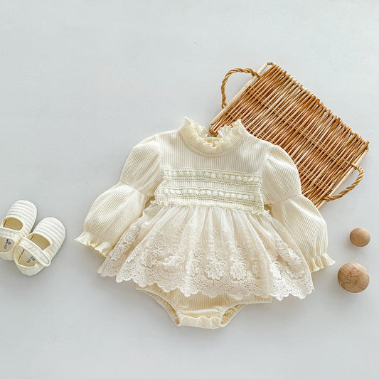 Long Sleeve Princess Style Onesie Dress
