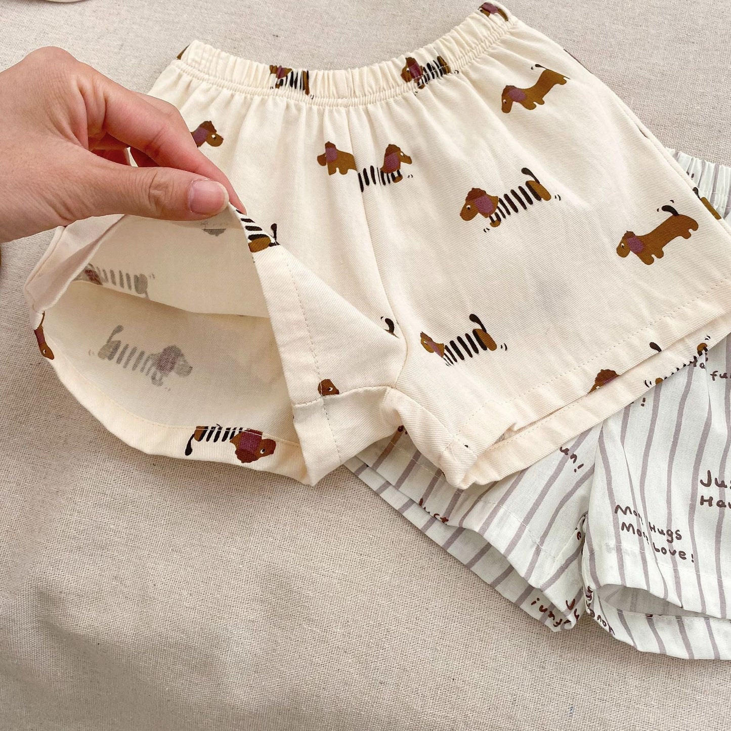 Pattern Top Shirt and Shorts Clothing Set