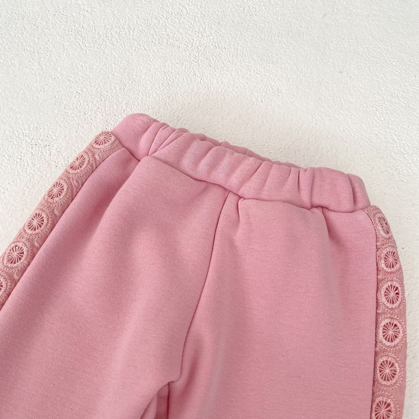 Lace Trim Sweat Set