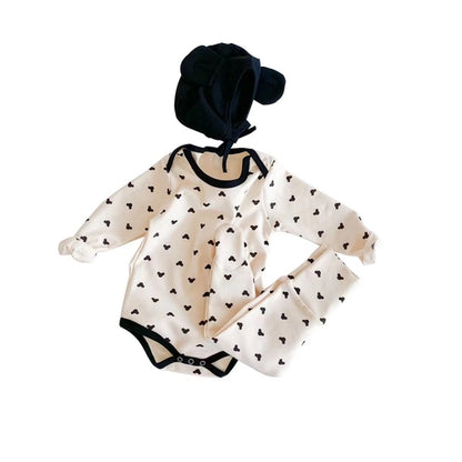 Tiny Hearts Onesie and Pants Set