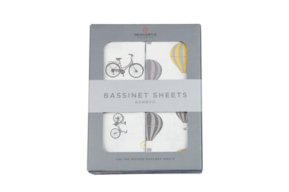 Vintage Bicycles and Hot Air Balloon Bamboo Changing Pad