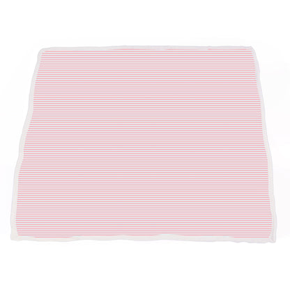 Playful Kitty and Candy Stripe Bamboo Muslin Newcastle Blanket